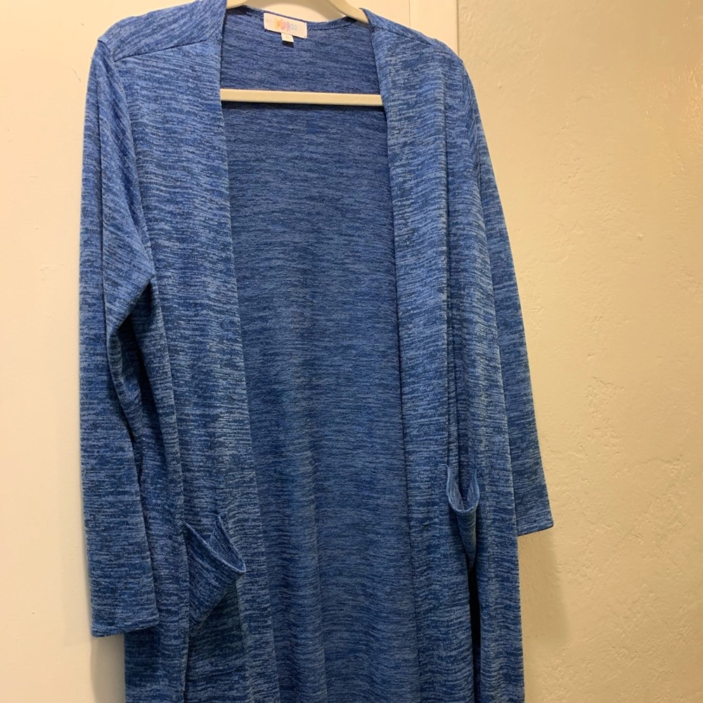LulaRoe duster blue